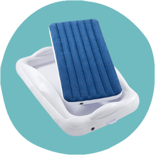 Image of the hiccapop Inflatable Toddler Travel Bed